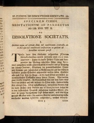 381-388, Sp. 186. De Dissolutione societatis
