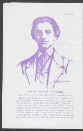 [Retrato de] Rafael Morales y González