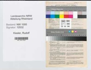 Entnazifizierung Rudolf Kiesler, geb. 25.04.1895 (Bankangest.)