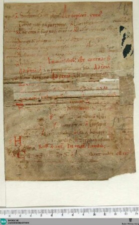 Aus einem Breviarium, Fragment - Cod. Aug. Fr. 47