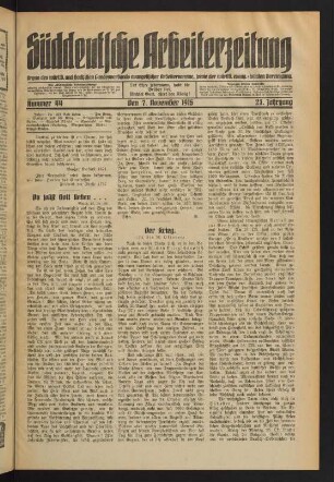 Nr. 44. Den 7. November 1915. - Nr. 48. Den 5. Dezember 1915.