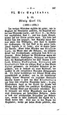 VI. Die Englaender
