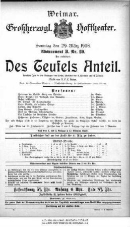 Des Teufels Anteil