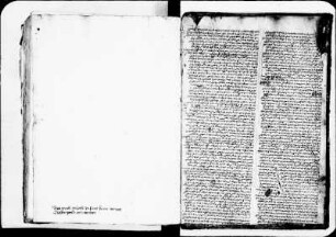 Handschriftenmakulatur, Pergament, lat., 14. Jh.