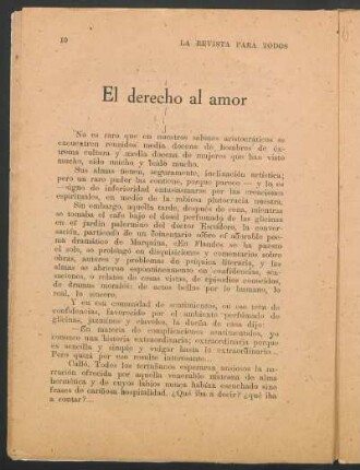 El derecho al amor