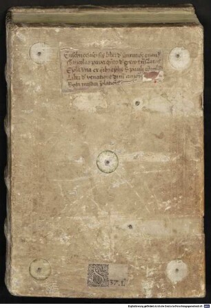 Tractatus de volutione rotarum. Eusebius Pamphilus de evangelica praeparatione a Georgio Trapezuntio traductus [u.a.] - BSB Clm 18199
