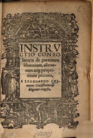 Instructio consolatoria de parentum, liberorum, alienorum atque propriorum peccatis