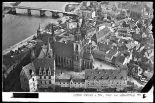 Meißen, Dom und Albrechtsburg, Luftbild