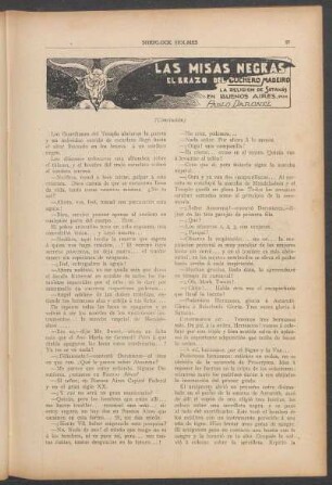 Las misas negras - (Conclusión) : El brazo del cochero madeiro - La religión de Satanás en Buenos Aires