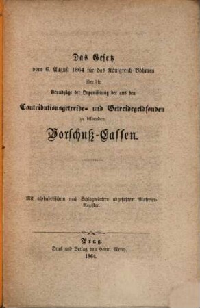 Taschenausgabe der Landes-Gesetze für das Königreich Böhmen, 5