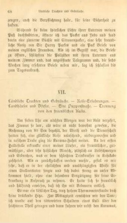 VII. Ländliche Trachten und Gebräuche. - ...