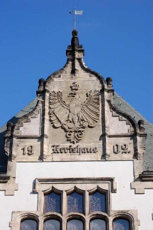 Giebel am Landratsamt mit preußischem Adler