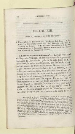 Chapitre XXII. Darius; soumission des révoltés