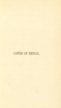 Castes of Bengal