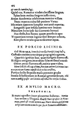 Ex Æmylio Macro.
