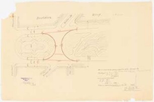Karte der Stadt Köln. Zum Projekt gehörend: Hermann Jansen, Wettbewerb zur Bebauung des Inneren Rayons, Köln: Grundumrissplan 1:500, Deutscher Ring, Auflassung von Fahrbahnflächen