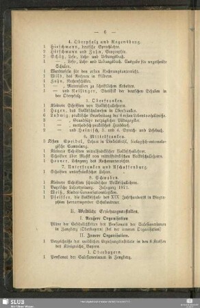 B. Weibliche Erziehungsanstalten
