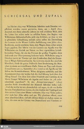 Schicksal Und Zufall