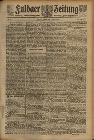 Ausgabe vom Montag, den 01. März 1909.
