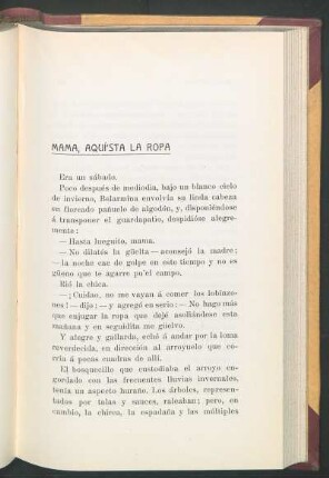 Mama, aquí'sta la ropa
