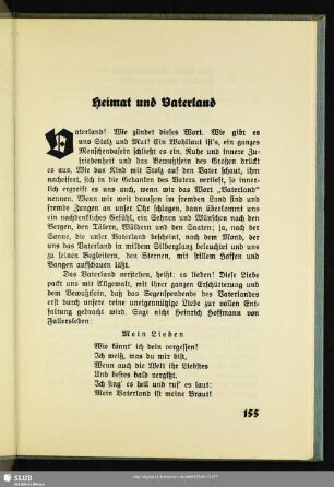 Heimat und Vaterland