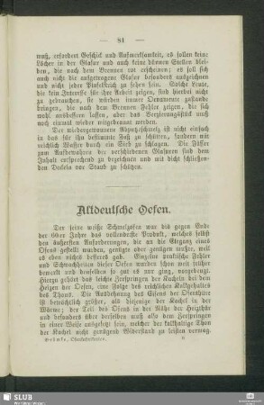 Altdeutsche Oefen