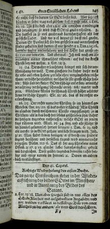 Das 41. Capitel. Richtige Wiederholung des ersten Buchs.