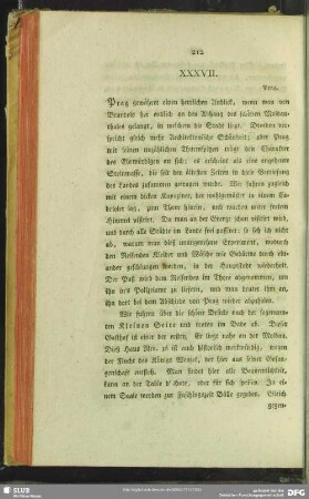 XXXVII. [Anblick Prags, Inseln der Moldau. Brücke. Gärten]