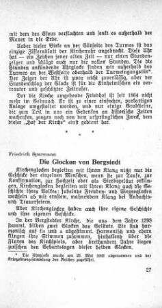 Die Glocken von Bergstedt