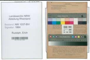 Entnazifizierung Erich Rudolph , geb. 14.03.1903 (Stadtinspektor)