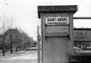 Cernay, Sennheim: Heil- und Pflegeanstalt St. André, Eingangstafel