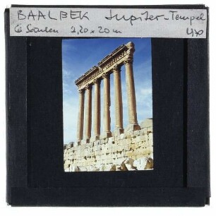 Baalbek, Tempel von Baalbek,Baalbek, Jupitertempel