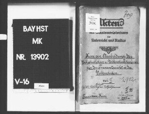 Kurse zur methodischen Ausbildung der Volksschullehrer und Volksschullehrerinnen