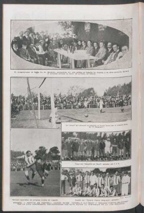 Rosario. - Partido de Football jugado entre "Newell's Old Boys" y "Rosario Puerto Belgrano" por la Copa Campeonato, inaugurándose con este Match la temporada de la Liga Rosarina.
