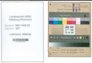 Entnazifizierung Mathias Lothmann , geb. 26.07.1892 (Beamter)