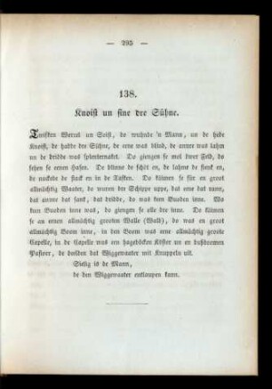 138. Knoist un sine dre Sühne.