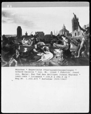 Der Tod des heiligen Johann von Nepomuk