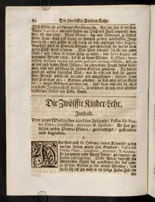 64-69, Die Zwoelffte Kinder-Lehr