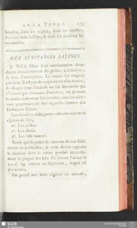 Des Substances Salines
