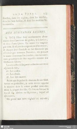Des Substances Salines