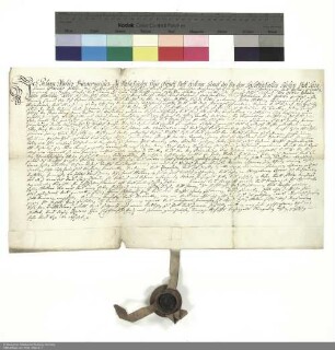 Revers Johann Walters bezüglich der Belehnung mit einer Kemenate in Altenburschla und weiteren im Einzelnen aufgeführten Lehen durch Placidus [von Droste], Abt von Fulda
