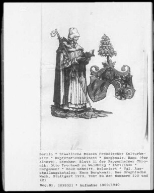 Blatt 11 der Pappenheimer Chronik: Otto Truchseß zu Waldburg