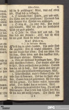 Oster-Lieder.