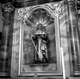 Seitenaltar: Die heilige Odilia