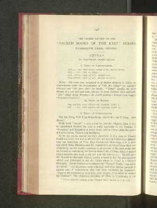 The Second Review on the "Sacred Books of the East" Series.