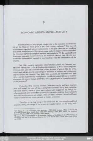 8 Economic And Financial Activity
