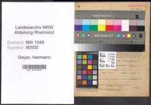 Entnazifizierung Hermann Geyer , geb. 24.06.1908 (Werkmeister)
