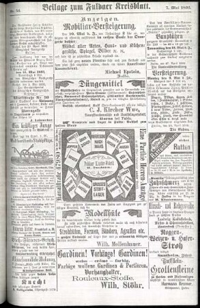 Zweite Ausgabe vom Samstag, den 07. Mai 1892.