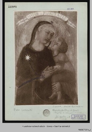 Maria mit Kind - Polyptychon von Monticchiello: Maria m. Kind