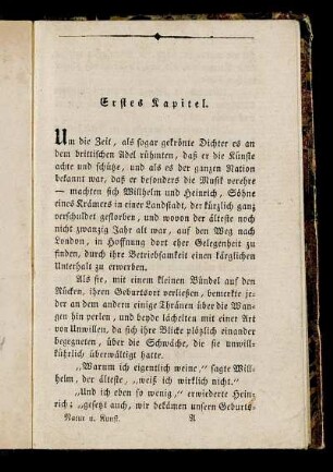 Erstes Kapitel. - Zehentes Kapitel.